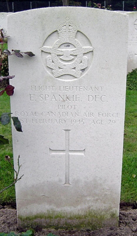 F/Lt Edward Grey Spankie<br /><br /><br />died on active duty - February 1st, 1945